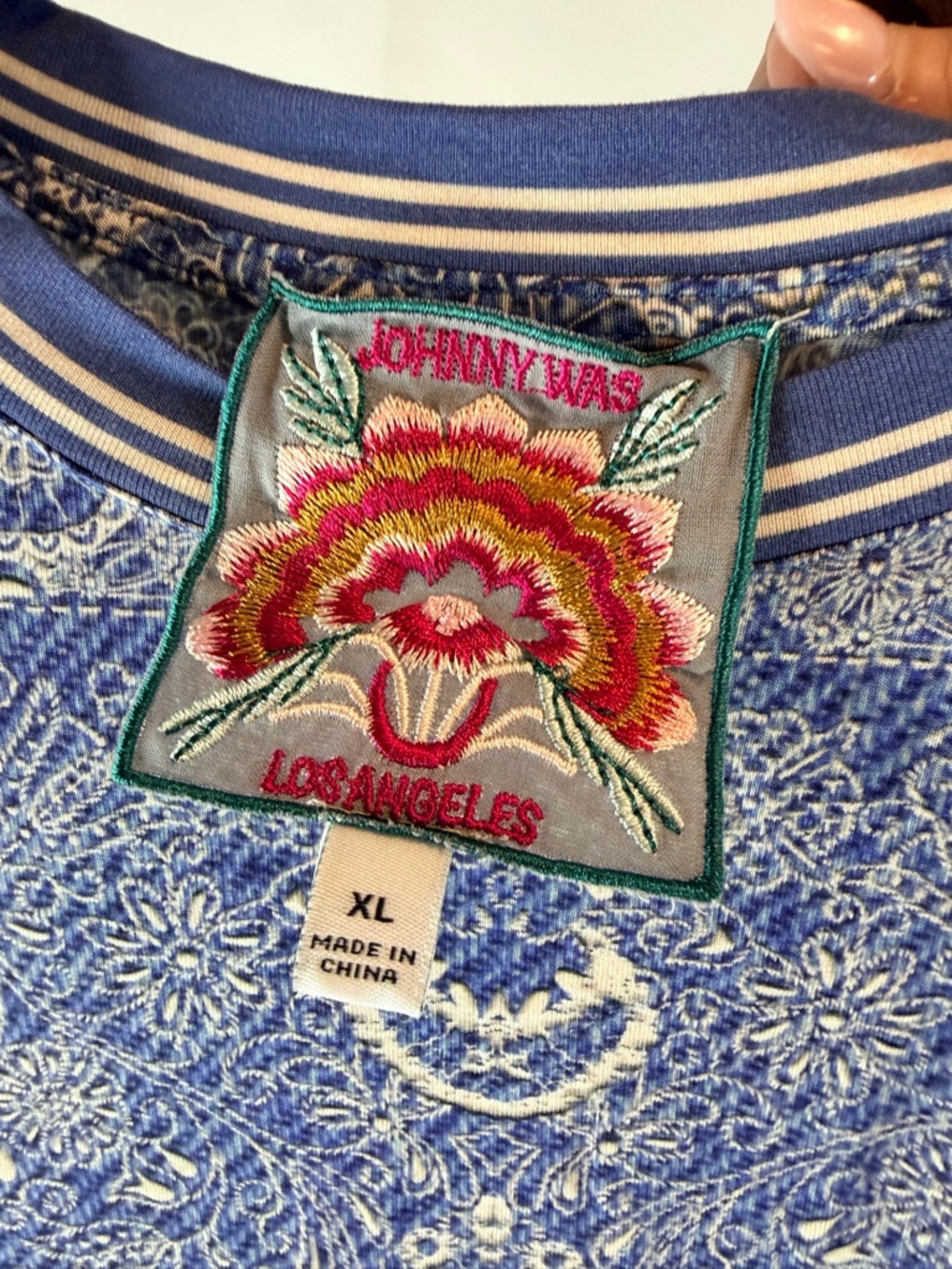 JOHNNY WAS Women’s Size XL Shirt Tee T-Shirt The Janie Short Sleeve Stretch - Picture 8 of 13